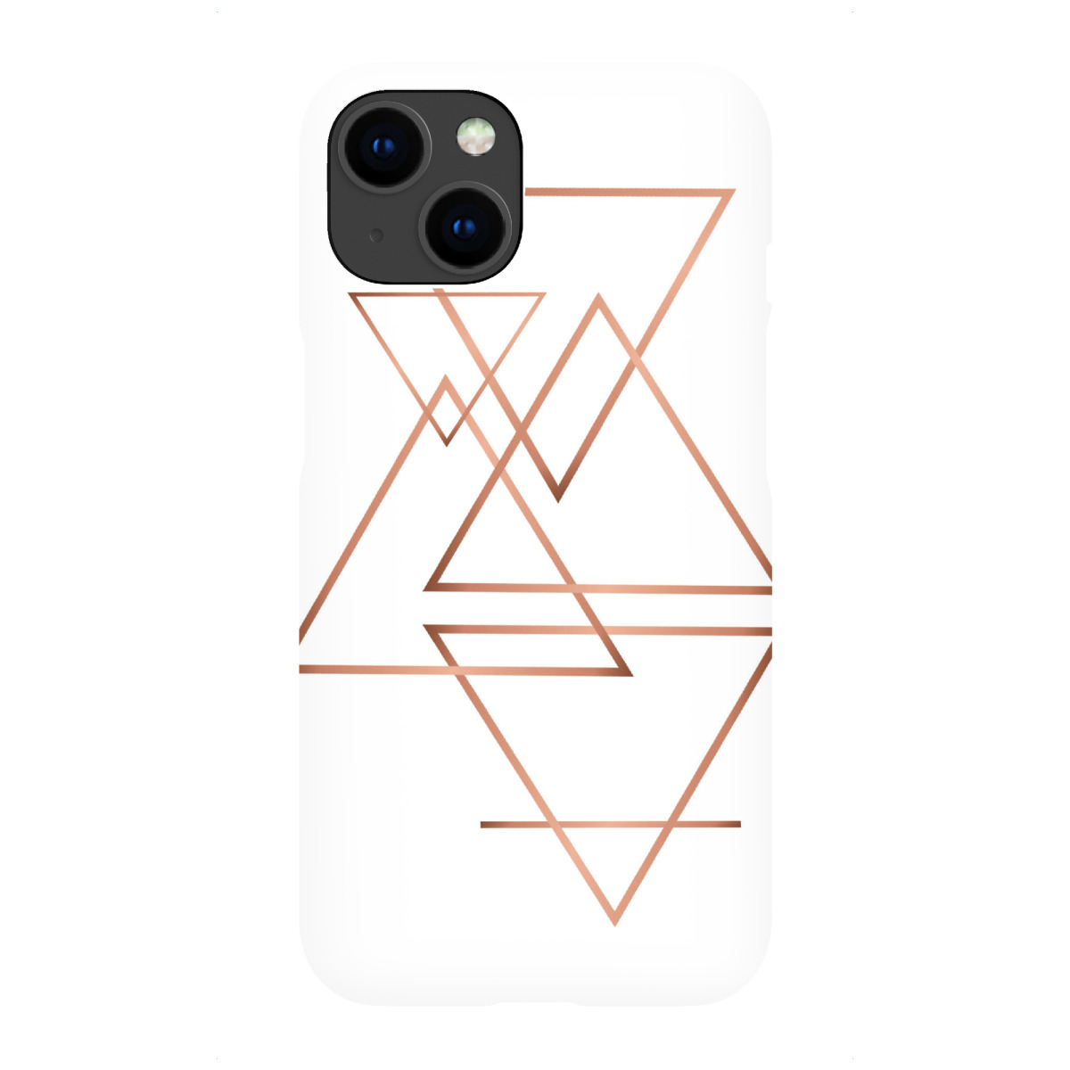 "Dreiecke weißer Hintergrund"für iPhone - Premium-Case Handyhülle artboxONE