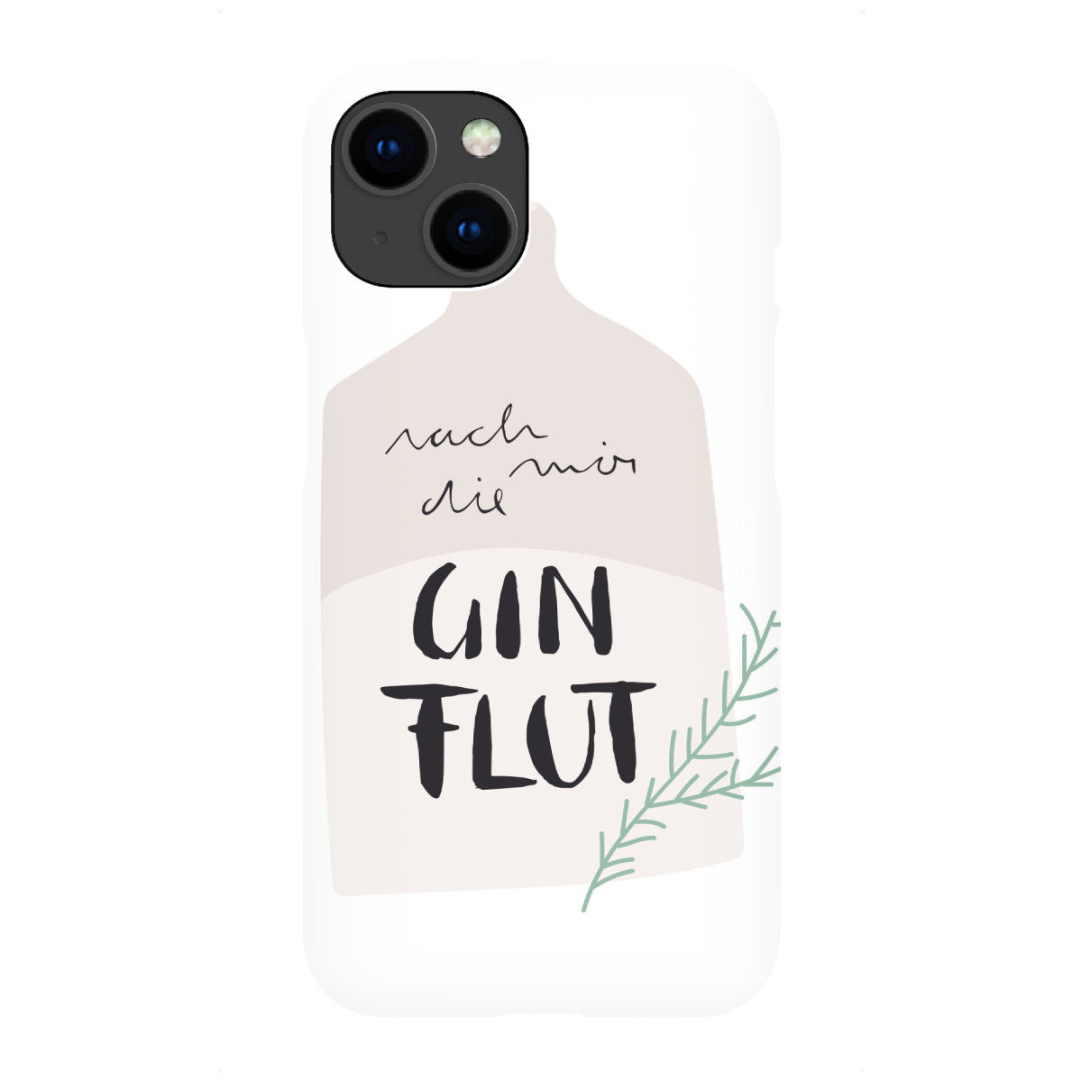 "Nach mir die Gin Flut"für iPhone - Premium-Case Handyhülle artboxONE