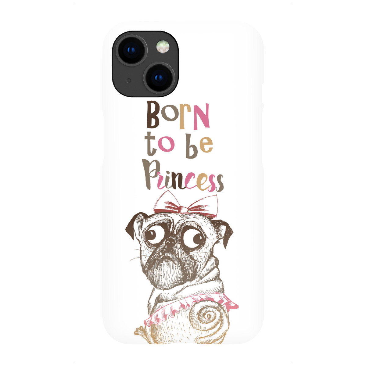 iPhone "Born to be princess" Premium-Case Handyhülle artboxONE