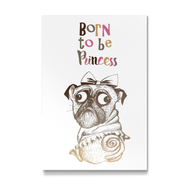 Galerie-Print "Born to be princess" 30x20 cm artboxONE