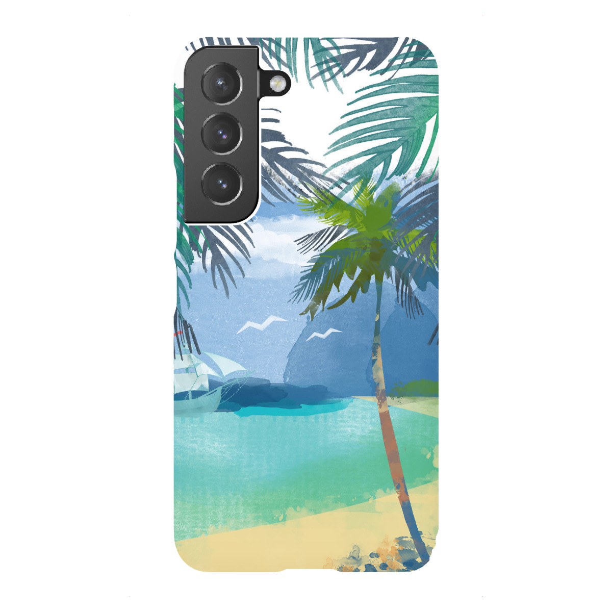 Samsung Galaxy "Watercolor Tropics serenity" Premium-Case Handyhülle artboxONE