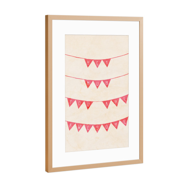 Poster mit Rahmen Kupfer "You are Awesome" artboxONE - Typografie,Menschen,Liebe - Mutter,Muttertag,Muttertag,Mamma,Mamma,Mamma,Mamma,Mamma,Mamma
