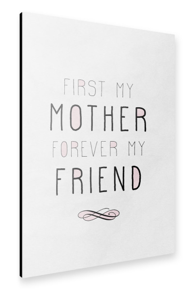 Alu-Dibond "Mother Friend" 30x20 cm artboxONE