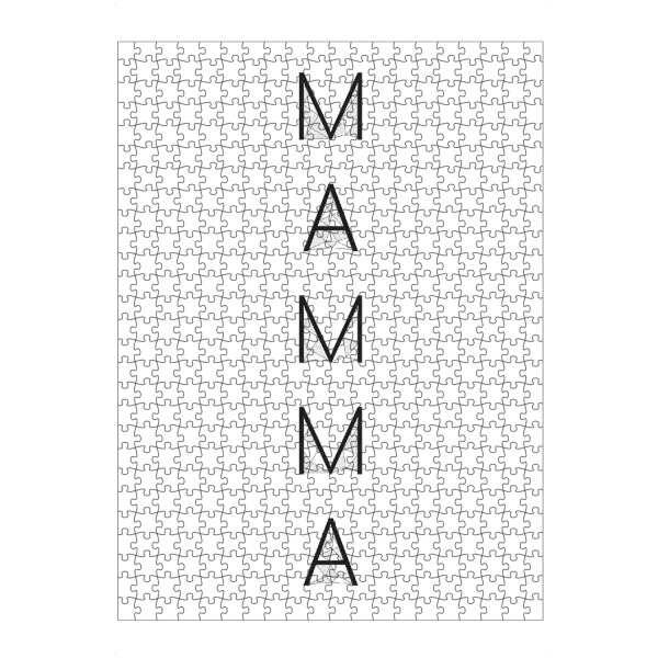 artboxONE Puzzle "MAMMA 2" artboxONE - Typografie,Schwarzweiß,Liebe - Mutter,Liebe,Muttertag,Familie,Mama,Mutti,Mamma,Mother,Mum,Mom
