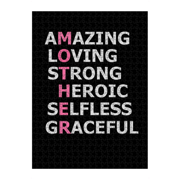 artboxONE Puzzle "Amazing Mother" artboxONE - Typografie,Liebe - Mutter,Muttertag,Muttertag,Mutter,Mutter,Mamma,Mamma - Bild Mutter