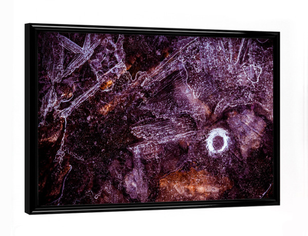 Poster mit schwarzem Rahmen "Eiskunst XXVIII" artboxONE - Natur,Abstrakt