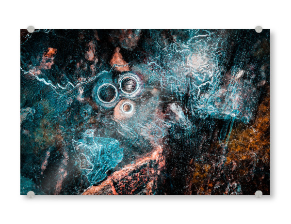 Acrylglasbild "Eiskunst XXVI" artboxONE - Natur,Abstrakt