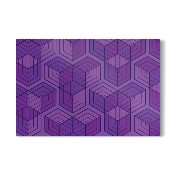 Galerie-Print "Geometrie Lila Große Figuren" 30x20 cm artboxONE