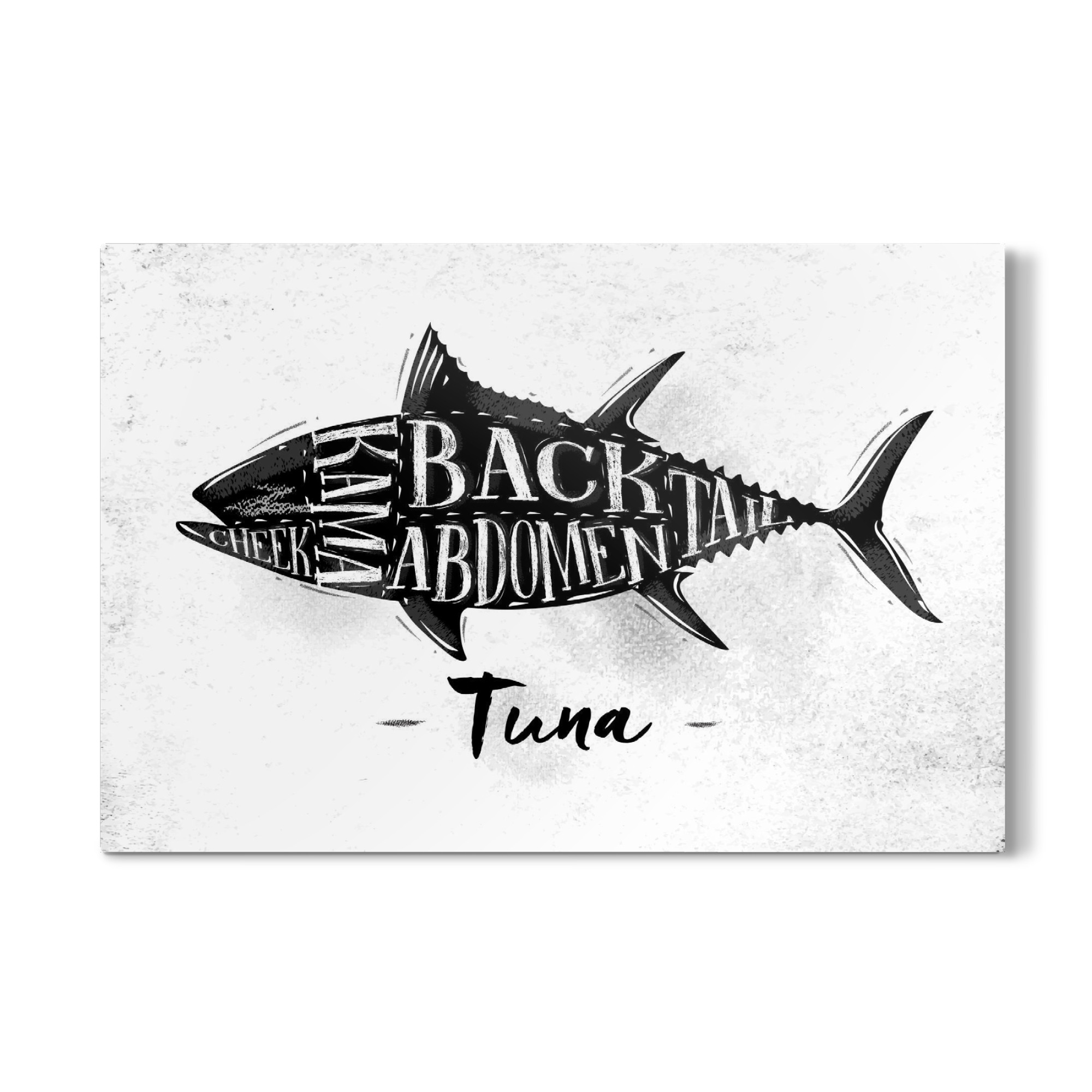 Galerie-Print "Thunfisch Schneide Schema" 30x20 cm artboxONE