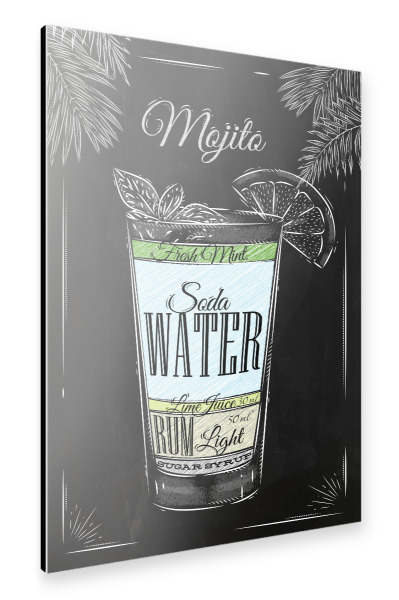 Alu-Dibond "Mojito Kreide" 30x20 cm artboxONE