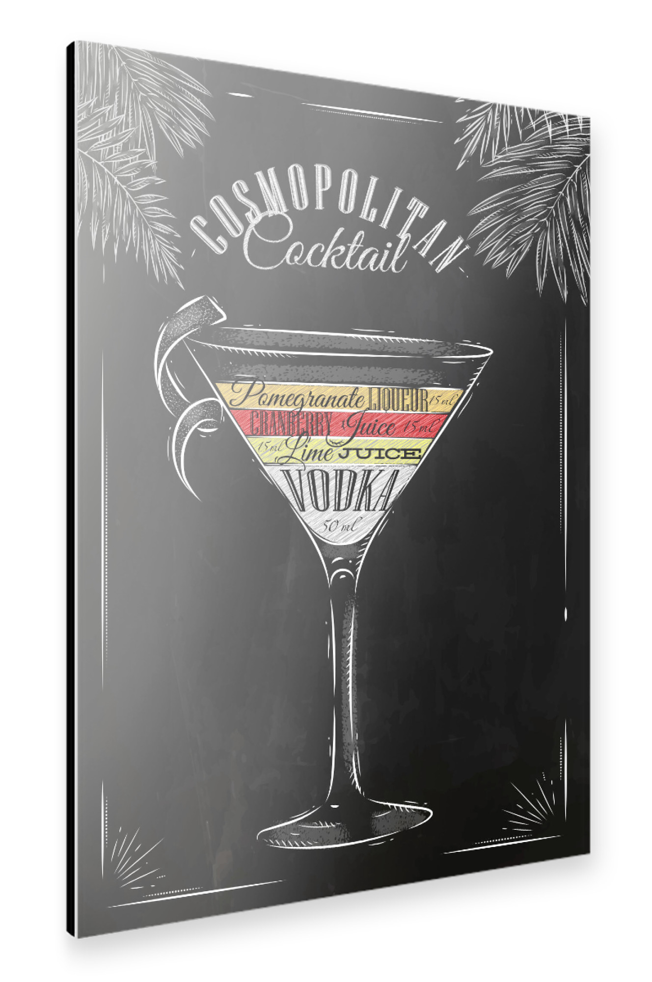 Alu-Dibond "Cosmopolitan" 75x50 cm artboxONE
