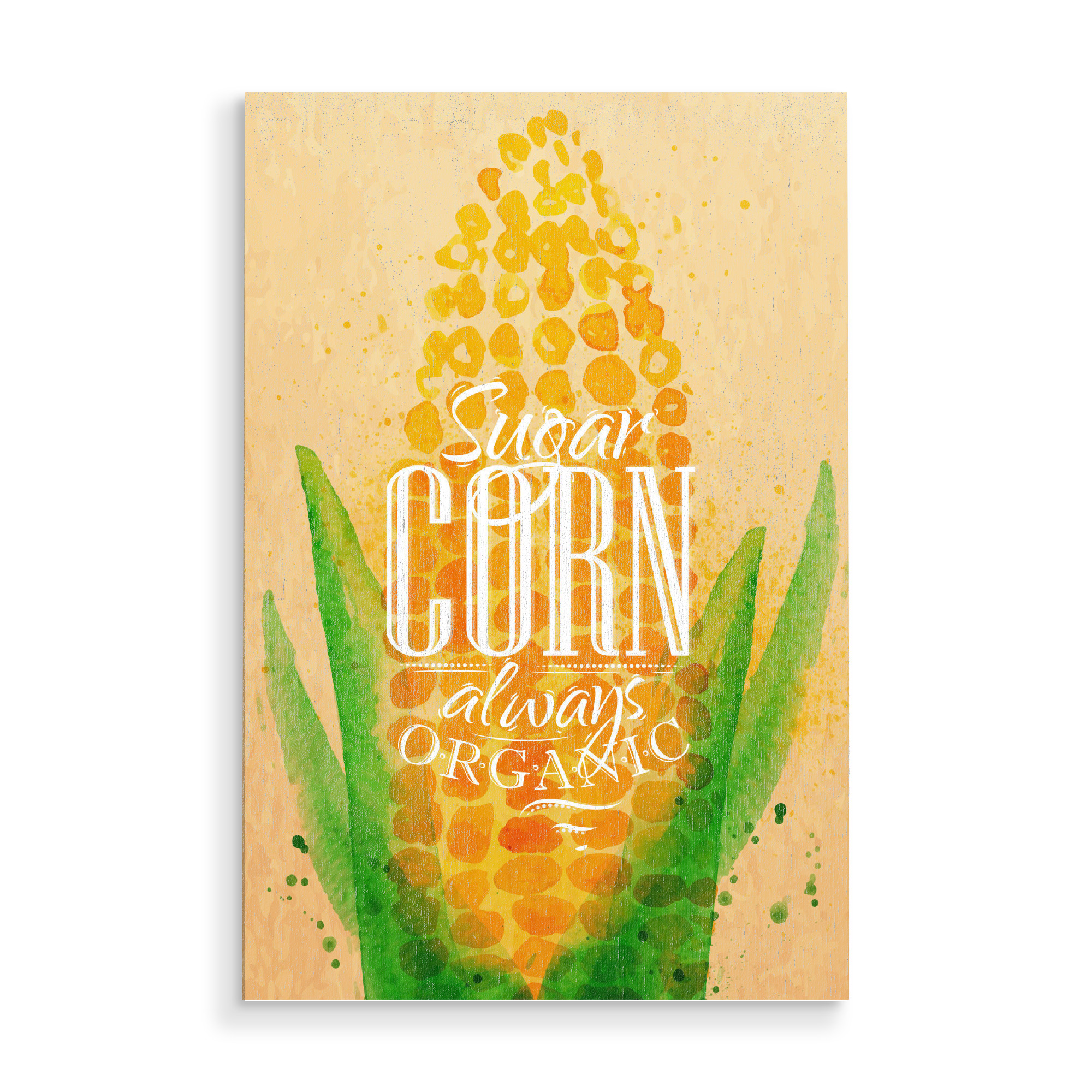 Holzbild "Corn 2" artboxONE - Essen & Trinken