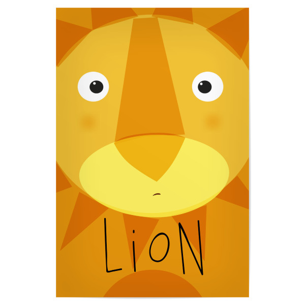 Poster "Löwe" artboxONE - Für Kinder