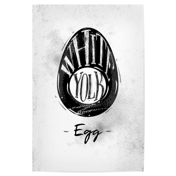 Poster 30x20 cm "Ei" artboxONE - Essen & Trinken,Schwarzweiß