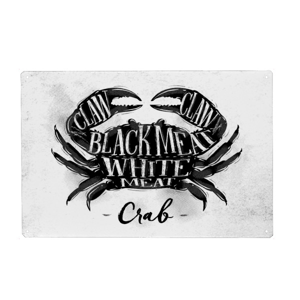 Holzbild "Krabbe" artboxONE - Essen & Trinken,Schwarzweiß