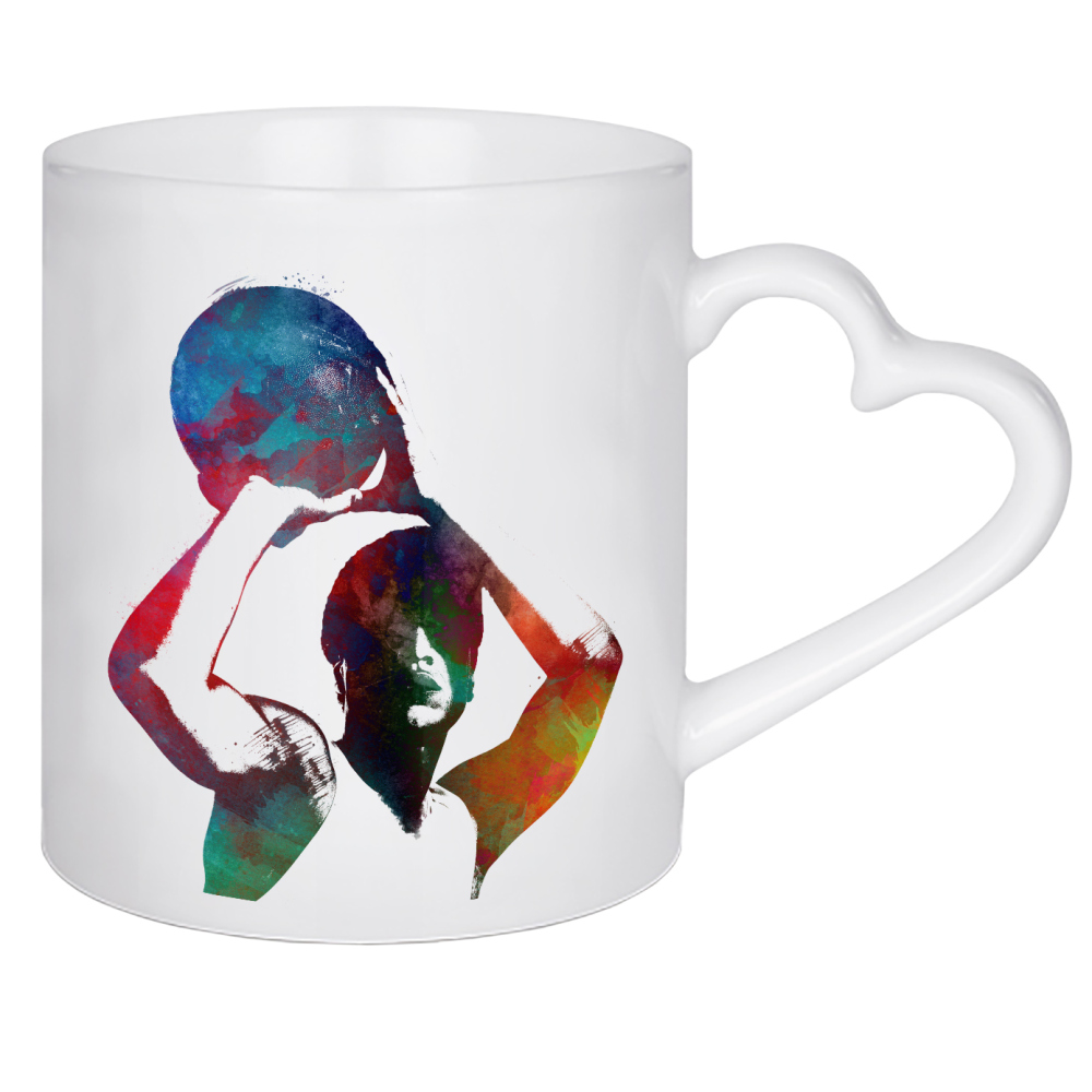 Herztasse "Basketball-Sport-Illustration" artboxONE - Sport - Basketball,Sport,Spiel,Ball,Illustration