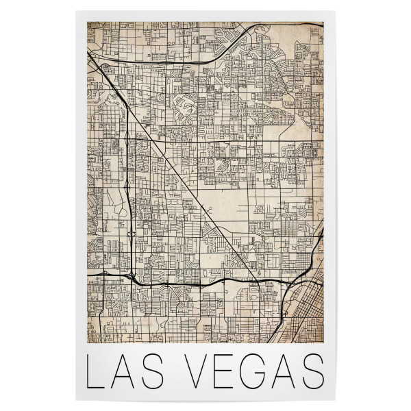 Poster 30x20 cm "Retro Mao of Las Vegas Nevada" artboxONE - Reise,Städte / Las Vegas - Retro,Mao,Las vegas,Nevada