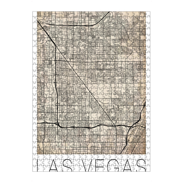 Puzzle Ravensburger "Retro Mao of Las Vegas Nevada" artboxONE - Reise,Städte / Las Vegas - Retro,Mao,Las vegas,Nevada - Bild Retro