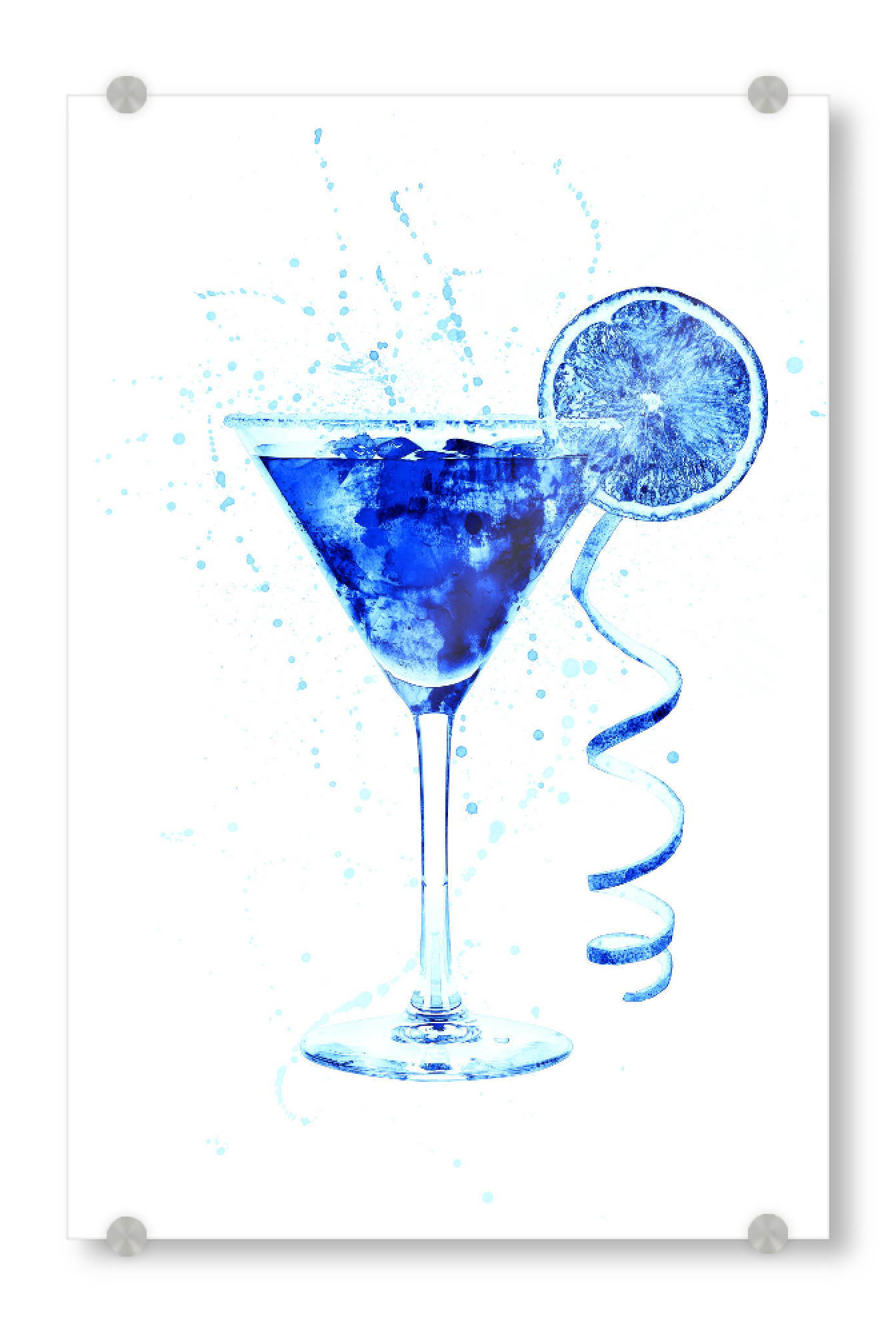 Acrylglasbild "Cocktail Glass Watercolor 11" artboxONE - Essen & Trinken