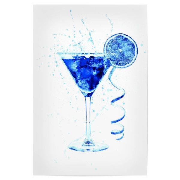 Poster 30x20 cm "Cocktail Glass Watercolor 11" artboxONE - Essen & Trinken
