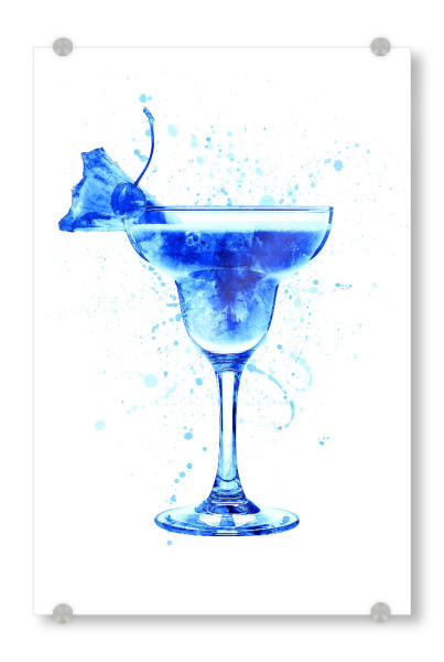 Acrylglasbild "Cocktail Glass Watercolor 8" artboxONE - Essen & Trinken