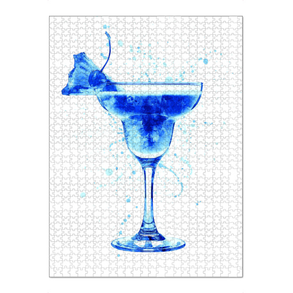 Puzzle Ravensburger "Cocktail Glass Watercolor 8" artboxONE - Essen & Trinken