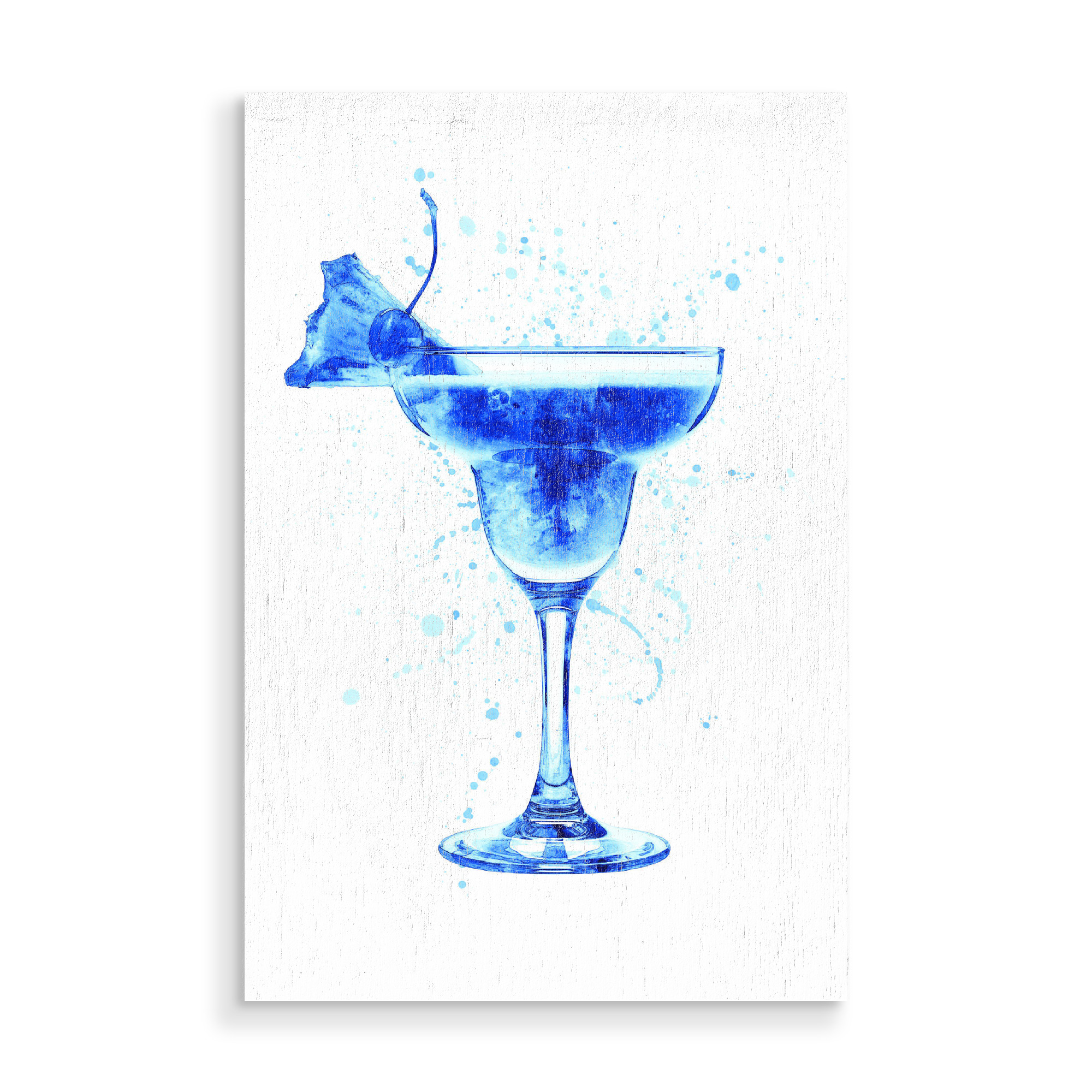 Holzbild "Cocktail Glass Watercolor 8" artboxONE - Essen & Trinken