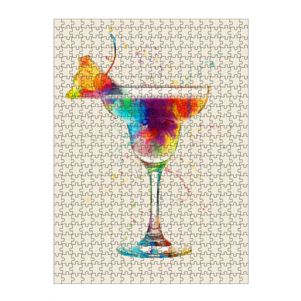 Puzzle Ravensburger "Cocktail Glass Watercolor 6" artboxONE - Essen & Trinken
