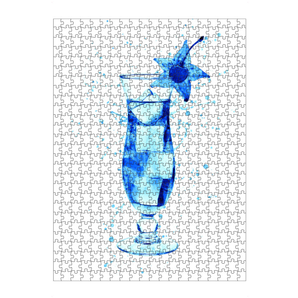 Puzzle Ravensburger "Cocktail Glass Watercolor 5" artboxONE - Essen & Trinken