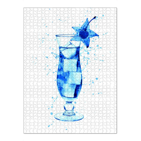 Puzzle Ravensburger "Cocktail Glass Watercolor 5" artboxONE - Essen & Trinken
