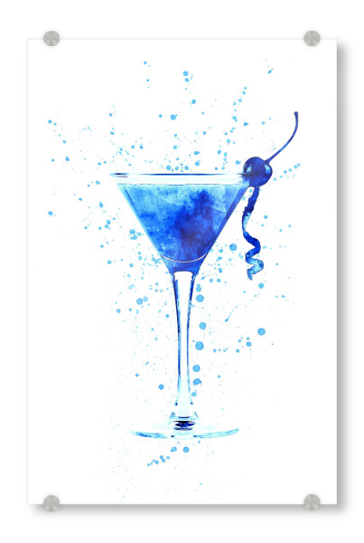 Acrylglasbild "Cocktail Glass Watercolor 2" artboxONE - Essen & Trinken