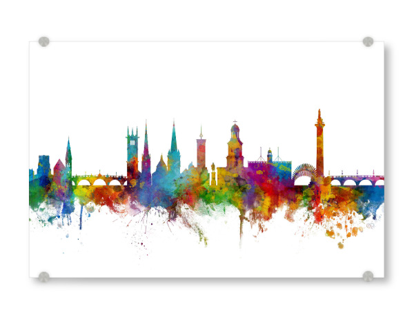 Acrylglasbild "Shrewsbury England Skyline" artboxONE - Städte,Reise