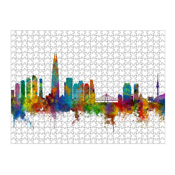 Puzzle Ravensburger "Seoul Skyline South Korea 2" artboxONE - Städte,Reise