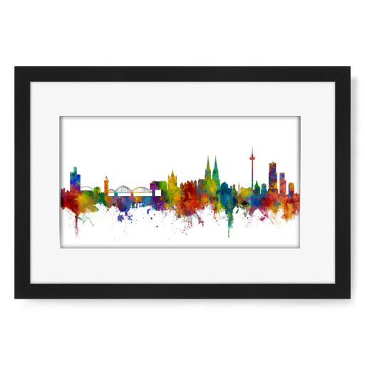 Cologne Köln Germany Skyline bunt