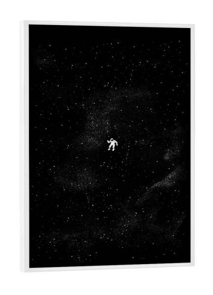 Poster mit weißem Rahmen "Gravity" artboxONE - Streetart,Galaxy