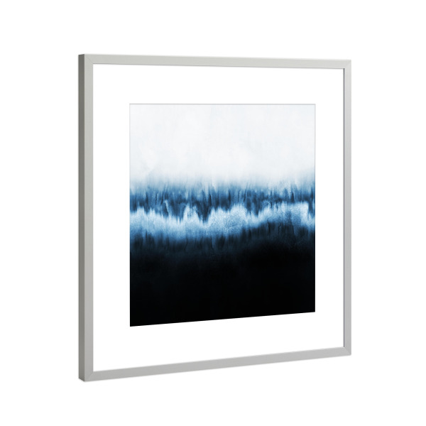 Poster mit Rahmen Silber "Forest Of Frost" artboxONE - Abstrakt