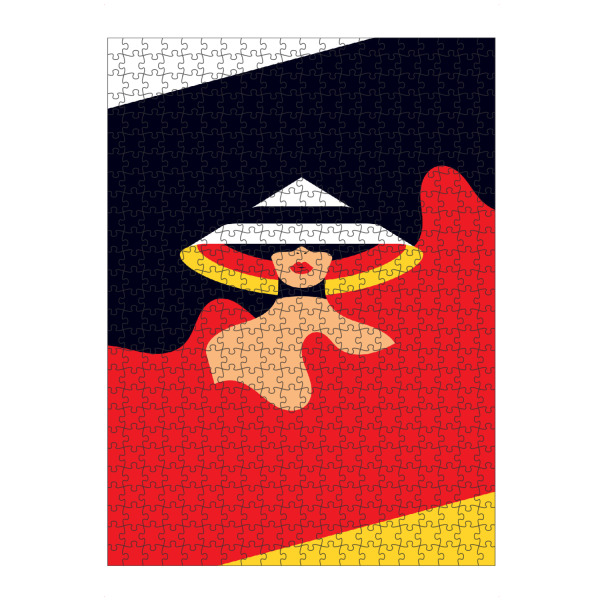 artboxONE Puzzle "Peak of Fashion - red, yellow, black" artboxONE - Reise,Fashion