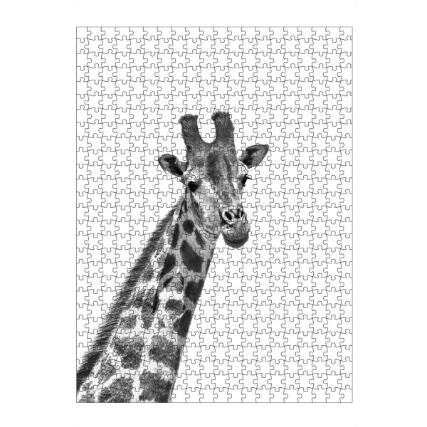 artboxONE Puzzle "Giraffe sw 1460" artboxONE - Tiere,Schwarzweiß