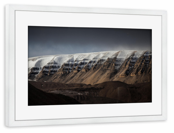 Poster mit Rahmen weiß "Spitzbergen II" artboxONE - Natur