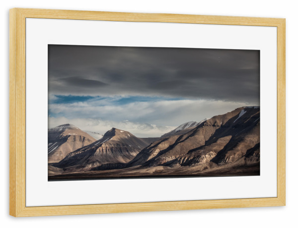 Poster mit Rahmen kiefer "Spitzbergen I" artboxONE - Natur