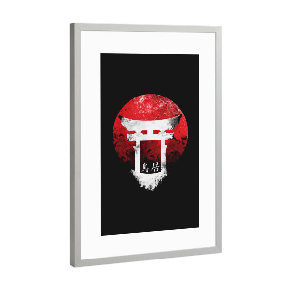 Poster mit Rahmen Silber "The Torii Gate" artboxONE - Architektur,Reise / Länder