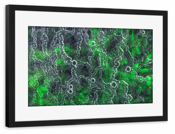 Poster mit Rahmen schwarz "Eiskunst XXXII" artboxONE - Natur,Abstrakt
