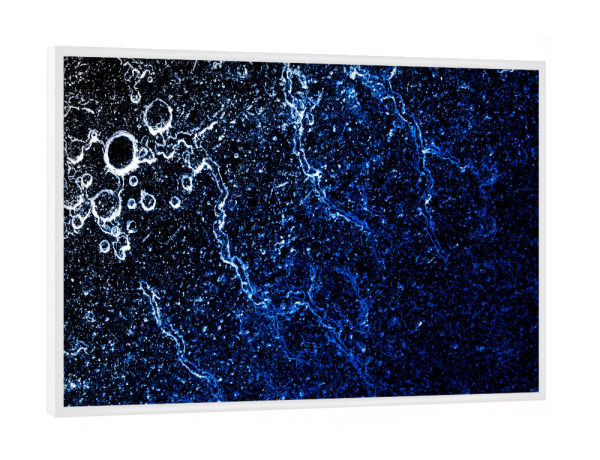 Poster mit weißem Rahmen "Eiskunst XXXI" artboxONE - Natur,Abstrakt