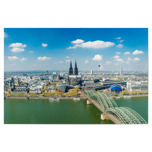 Poster "Köln im Frühling 2" artboxONE - Städte / Köln - Köln,Cologne,Nordrhein-westfalen,Nrw,Deutschland,Dom,Hohenzollernbrücke