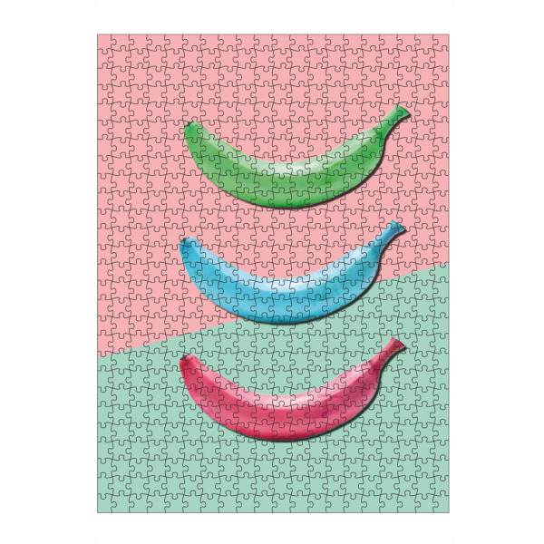 Puzzle Ravensburger "Banana 01" artboxONE - Essen & Trinken,Abstrakt - Banane,Küche,Obst,Alles banane oder was?,Krumm,Schale,Gelb,Essen