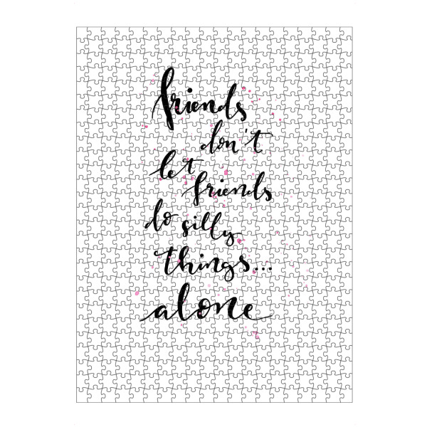 Puzzle Ravensburger "Friends" artboxONE - Typografie,Menschen,Schwarzweiß