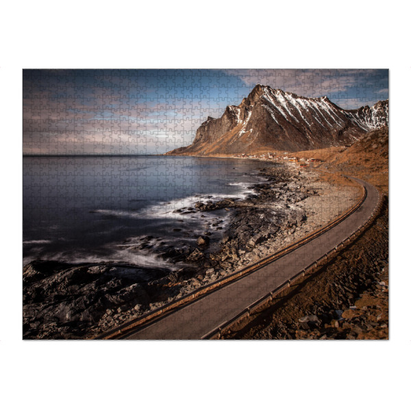 Puzzle Ravensburger "Lofoten Road" artboxONE - Natur,Reise,Reise / Strand und Meer