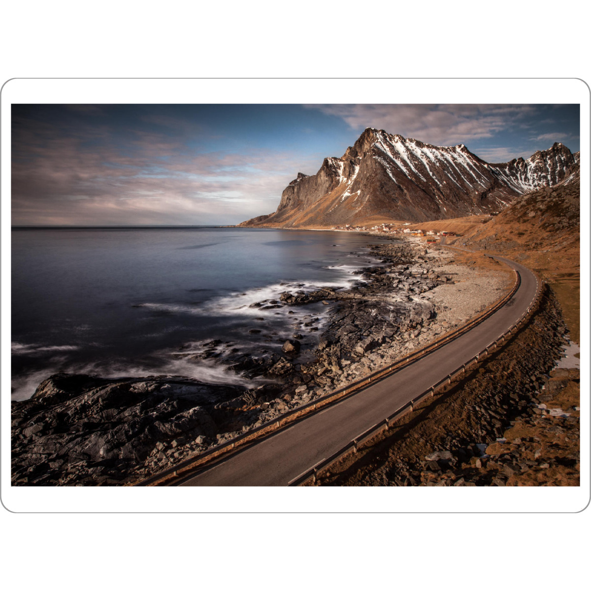 Tischset "Lofoten Road" artboxONE - Natur,Reise,Reise / Strand und Meer