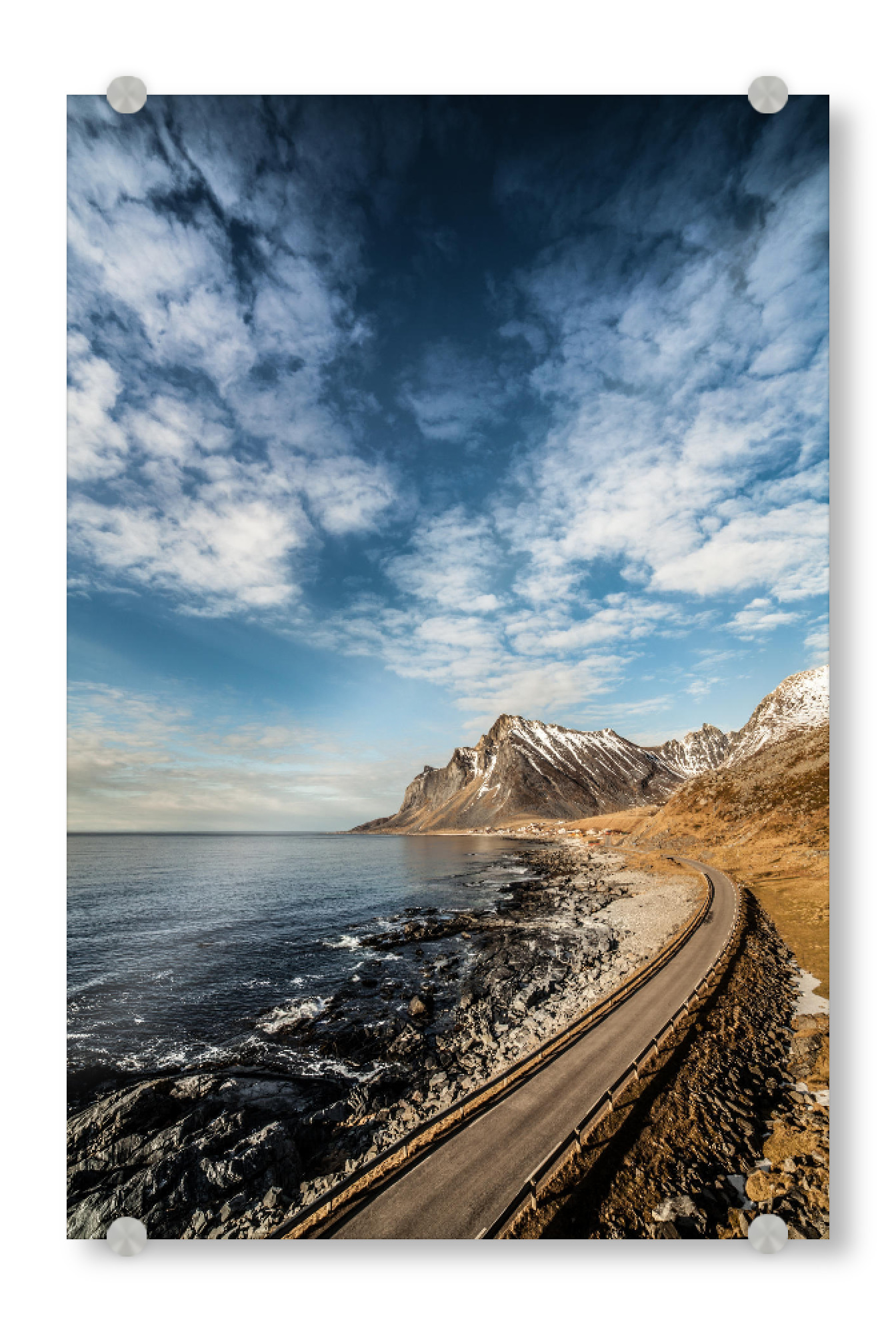 Acrylglasbild "Lofoten Road II" artboxONE - Natur,Reise,Reise / Strand und Meer