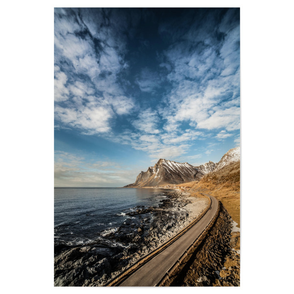 Poster "Lofoten Road II" artboxONE - Natur,Reise,Reise / Strand und Meer